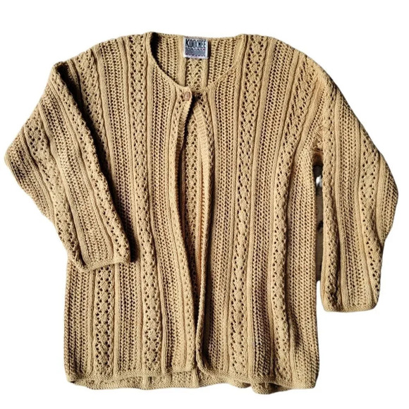 KOOCHEE HEAVY KNIT CARDIGAN - Picture 1 of 5